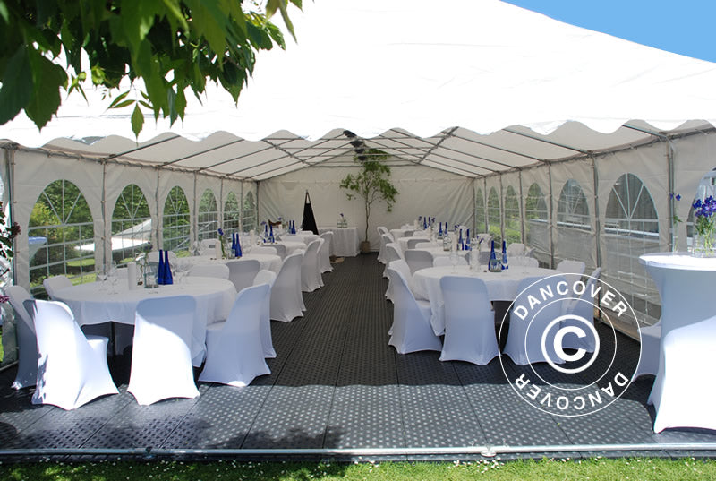 Carpa para fiestas, Exclusive CombiTents® 900 6x14m, 5-i-1, Blanco