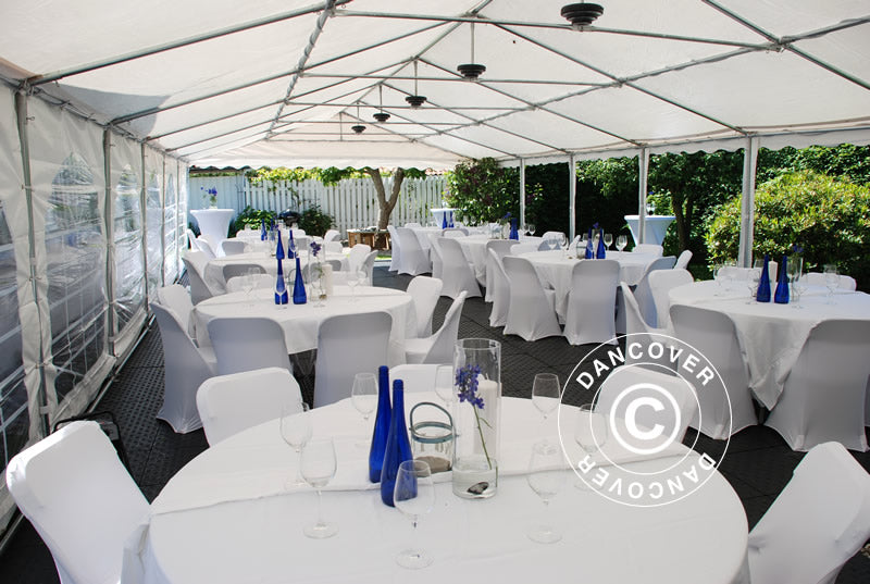 Carpa para fiestas, Exclusive CombiTents® 900 6x14m, 5-i-1, Blanco