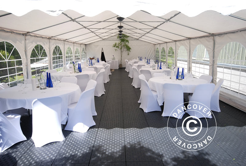 Partyzelt, Exclusive CombiTents® 900 6x14m, 5-in-1, Weiß