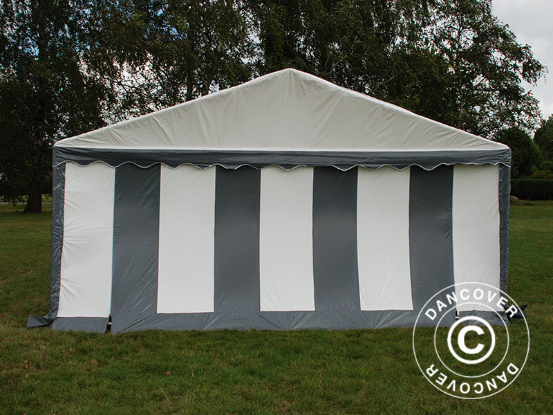 Tendone per feste Original 6x6m PVC 900, Grigio/Bianco