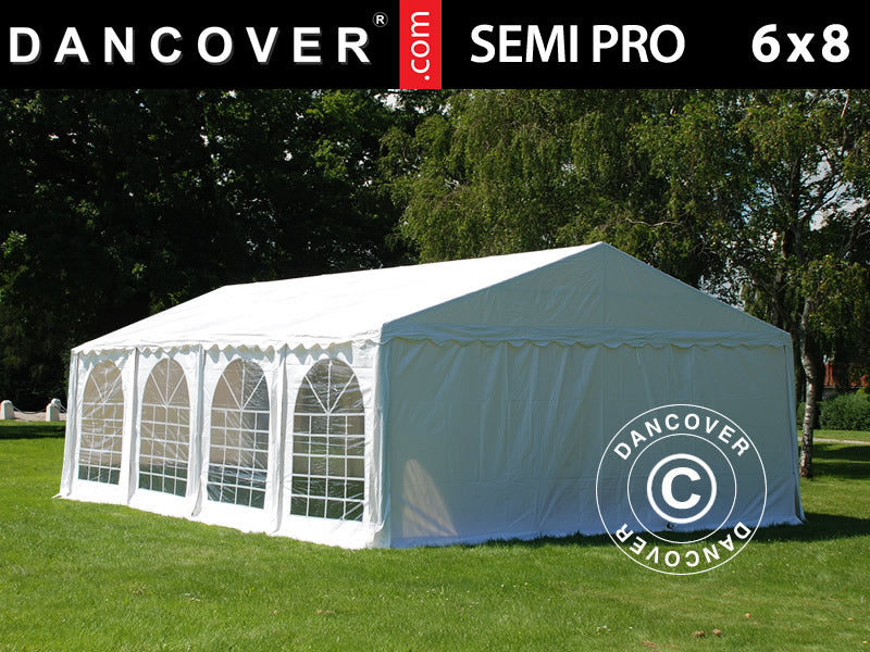 Marquee SEMI PRO Plus 6x8 m PVC 900, White