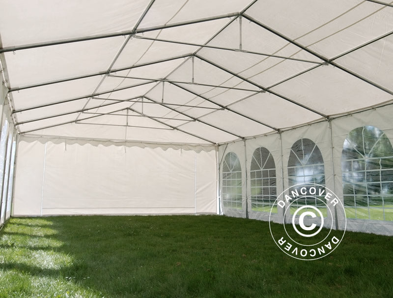 Partyzelt SEMI PRO Plus 6x8m PVC 900, Weiß