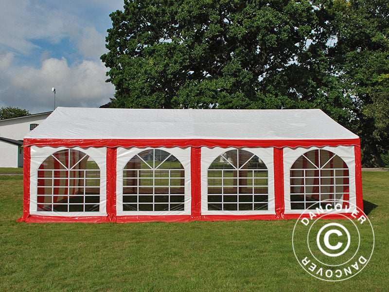 Marquee Original 6x8 m PVC, Red/White