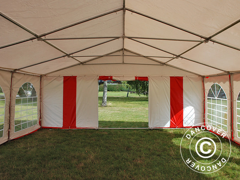 Marquee Original 6x8 m PVC, Red/White