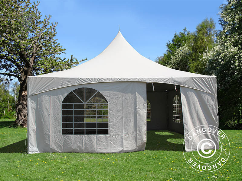 Pagoda Marquee PartyZone 5x5 m, PVC, White