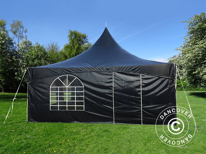 Pagoda Marquee PartyZone 5x5 m, PVC, Black