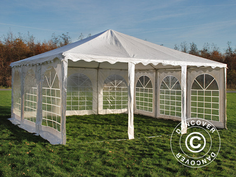 Pagoda Marquee Exclusive 6x6 m PVC, White