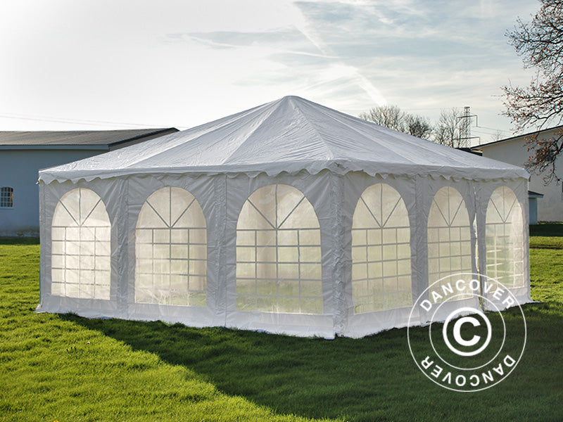 Pagodenzelt Exclusive 6x6m PVC, Weiß