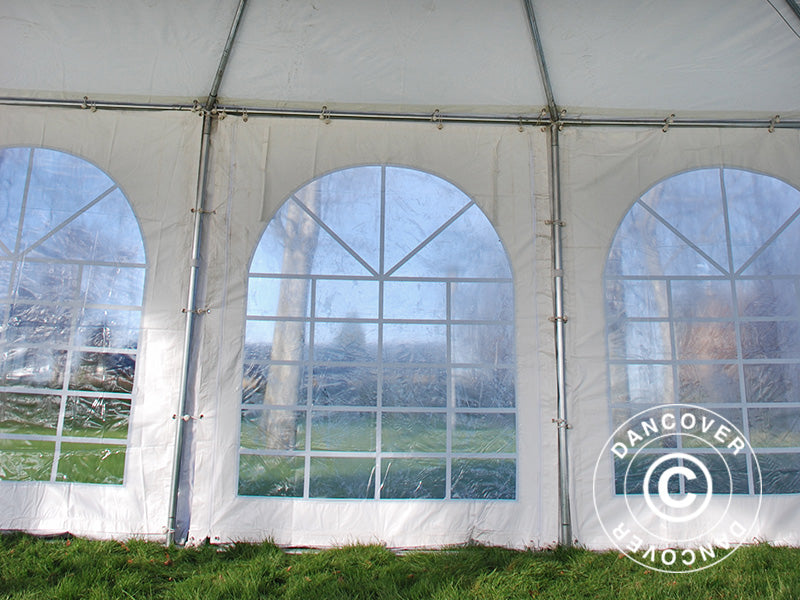 Pagodenzelt Exclusive 7x7m PVC, Weiß