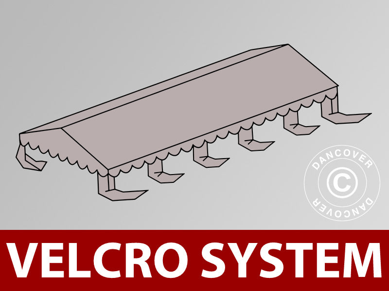 Kattopeite juhlateltalle UNICO, PVC/Polyesteri, 5x10m, Hiekka