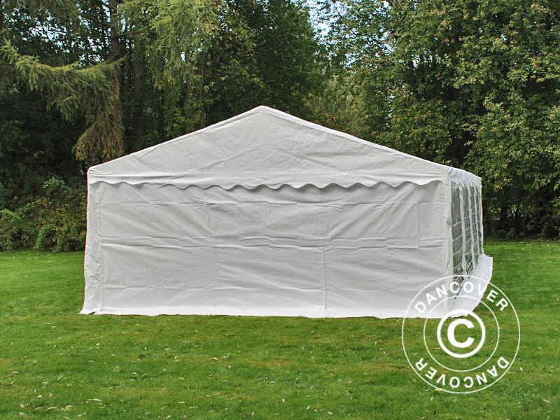 Carpa para fiestas PLUS 5x10m PE 700, Blanco + Armazón de fundamento
