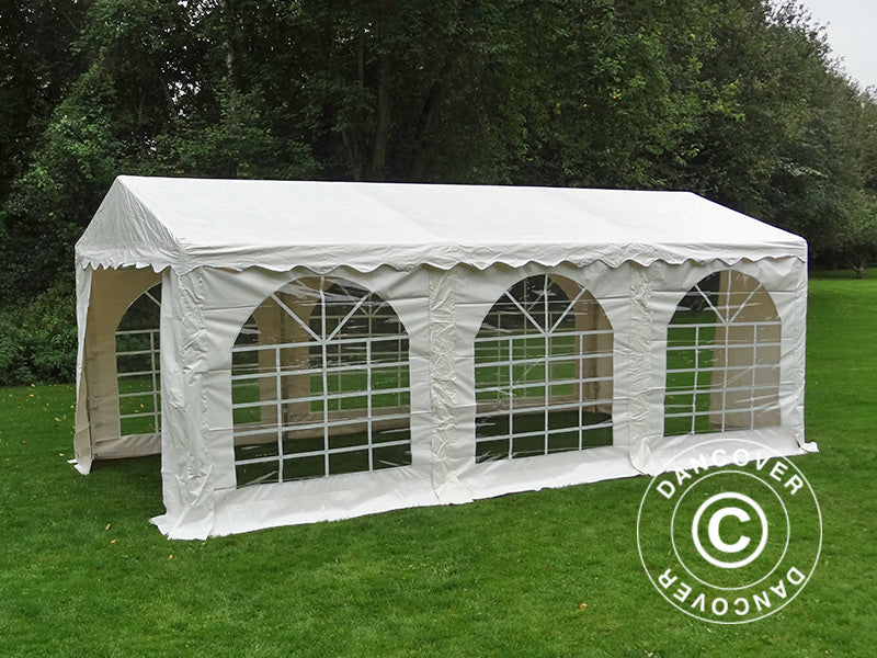 Partyzelt SEMI PRO Plus 3x6m PVC 900, Weiß