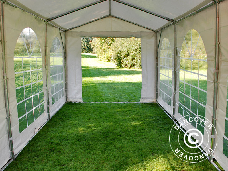 Partyzelt SEMI PRO Plus 3x6m PVC 900, Weiß