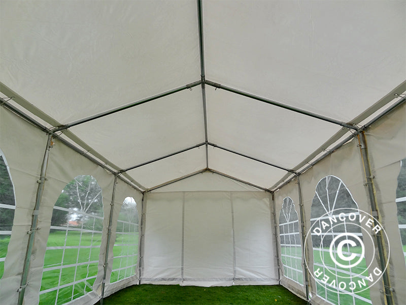 Šventinė palapinė SEMI PRO Plus 3x6 m PVC 900, Balta