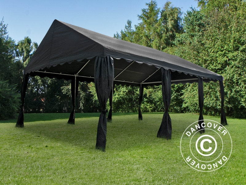 Partyzelt UNICO 4x6m, Schwarz