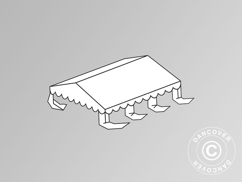 Cubierta para el techo para Carpa para fiesta SEMI PRO Plus 7x7m PVC, Blanca