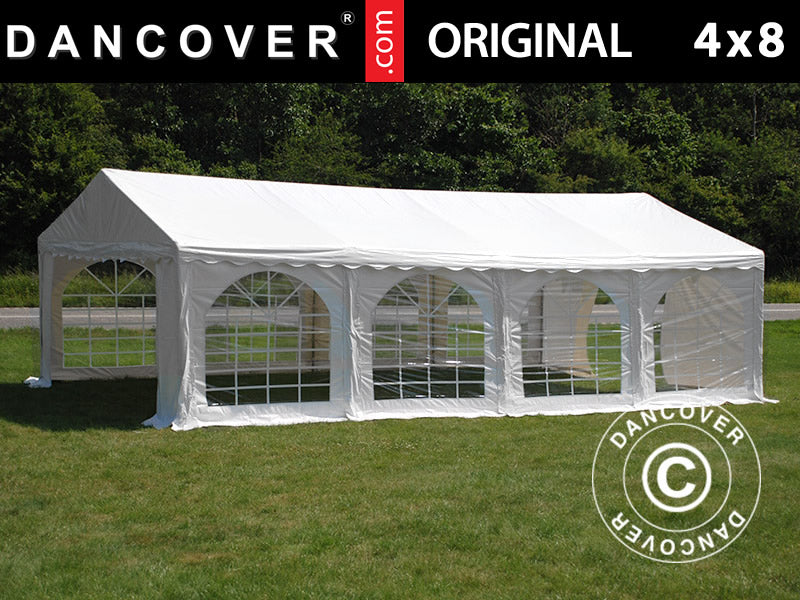 Partyzelt Original 4x8m PVC. Partyzelt PVC kaufen. Verkauf von PVC  Partyzelte & festzelte für Ihr Fest