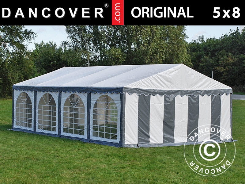 Marquee Original 5x8 m PVC 900, Grey/White
