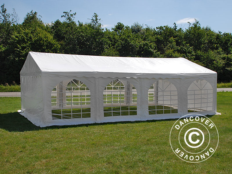 Partyzelt Original 5x8m PVC 900, Weiß