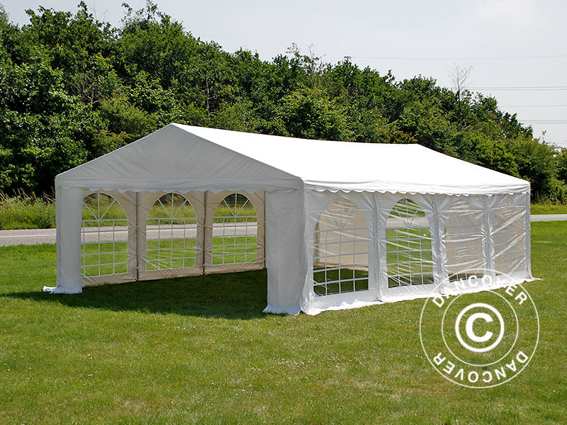 Partyzelt Original 5x8m PVC 900, Weiß