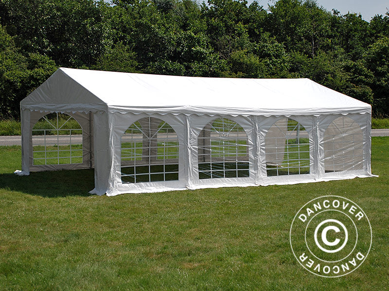 Partyzelt Original 5x8m PVC 900, Weiß