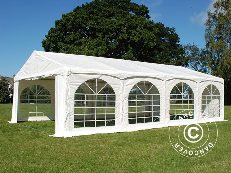 Carpa para fiestas Original 5x8m PVC 900, "Arched", Blanco