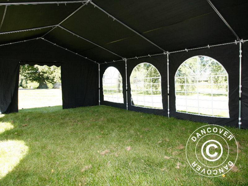 Partyzelt UNICO 5x8m, Schwarz