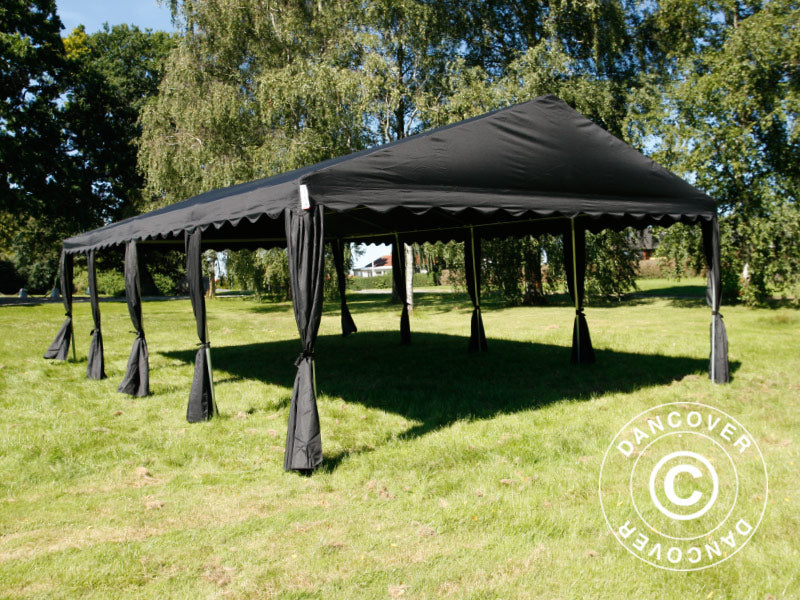 Partyzelt UNICO 5x8m, Schwarz