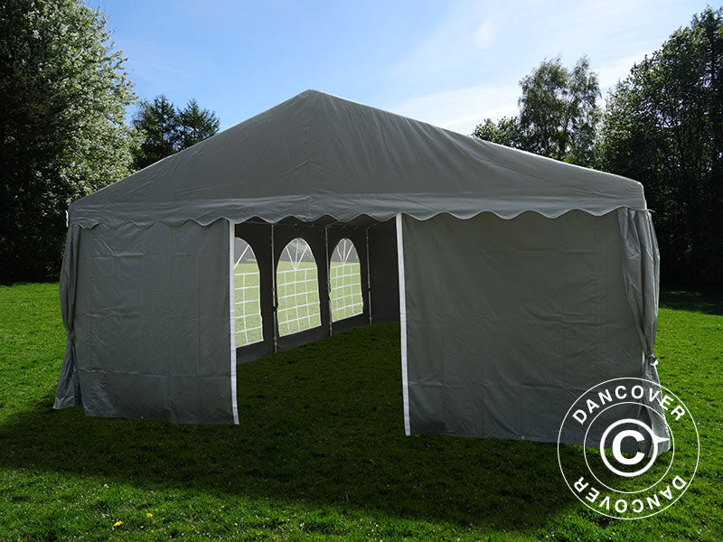 Partyzelt UNICO 5x8m, Dunkelgrau
