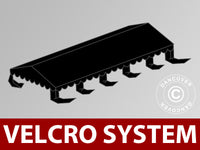 Cubierta para techo de Carpa para fiesta UNICO, PVC/Poliéster, 5x10m, Negro