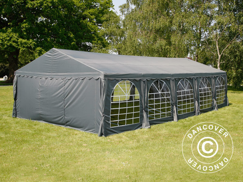 Partyzelt UNICO 5x10m, Dunkelgrau