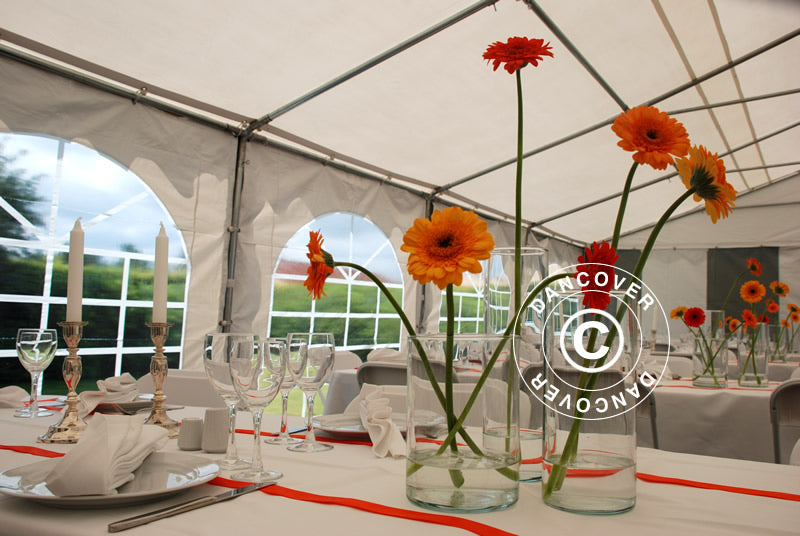 Marquee Exclusive 6x10 m PVC 900, Grey/White