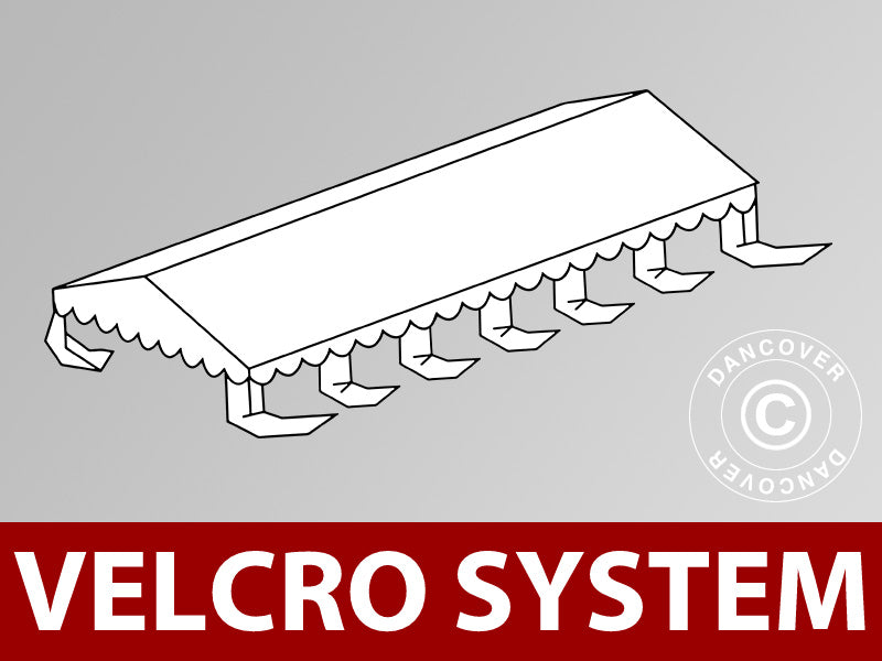 Roof cover for Marquee UNICO, PVC/Polyester, 6x12 m, White