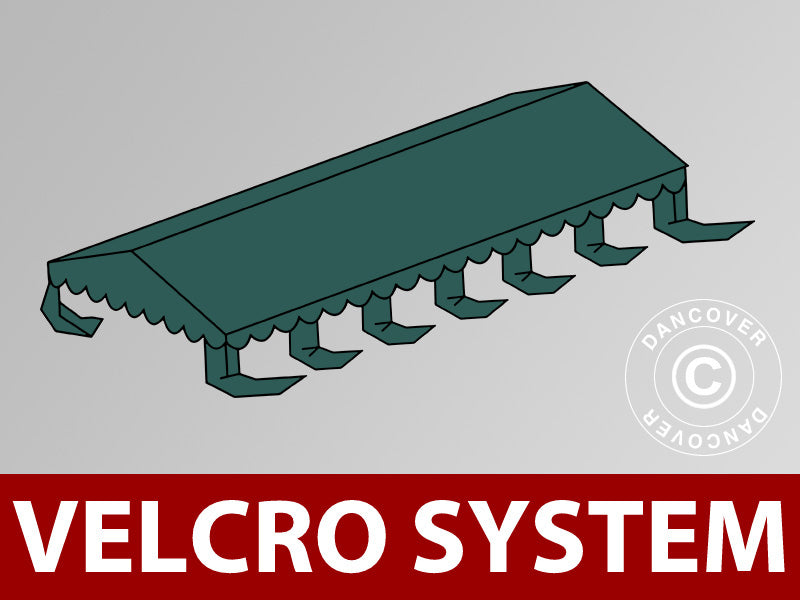 Jumta segums priekš UNICO Pasākumu telts, PVC/Poliesters, 6x12m, Tumši Zaļa