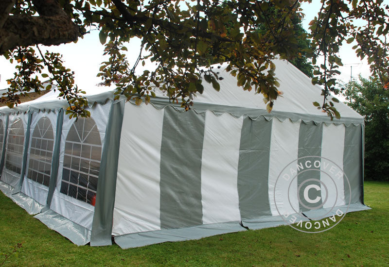 Marquee Original 4x10 m PVC 900, Grey/White