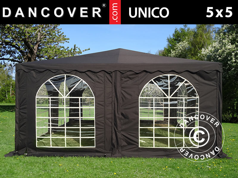 Partyzelt Pagoda UNICO 5x5m, schwarz