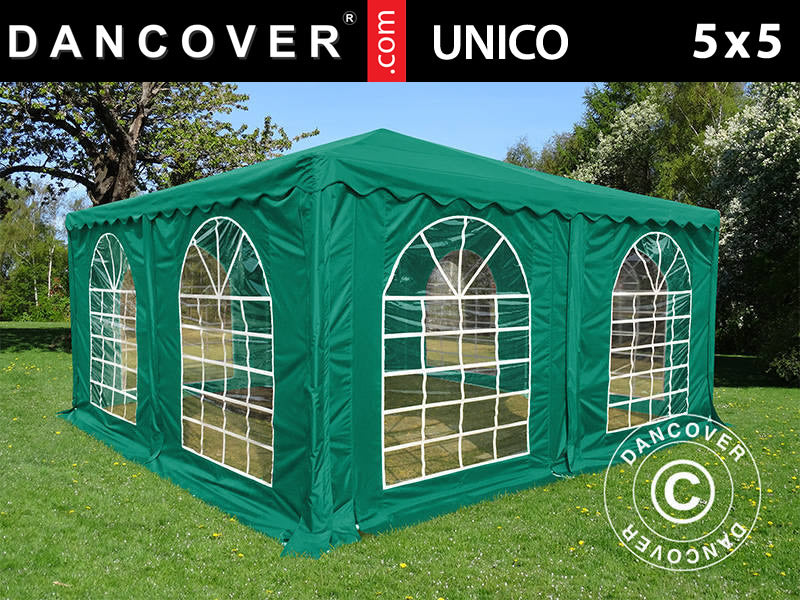 Carpa para fiestas Pagoda UNICO 5x5m, Verde oscuro