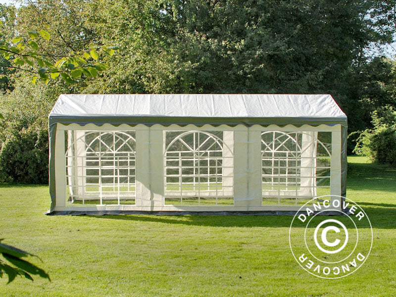 Tenda para festas PLUS 4x6m PE 700, Cinza/Branco