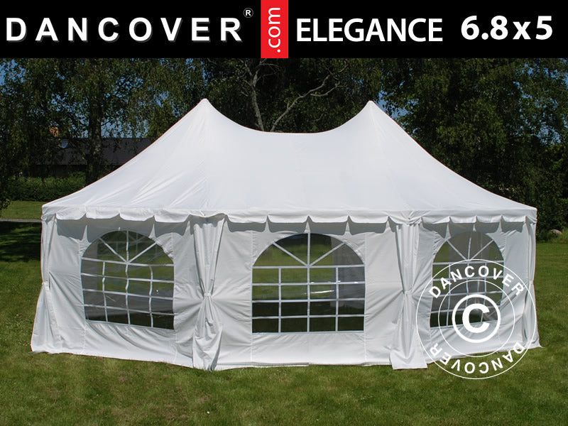 zelt versichern Bioklimatisk Party Tent 6.8x5m White by Dancover – Order now