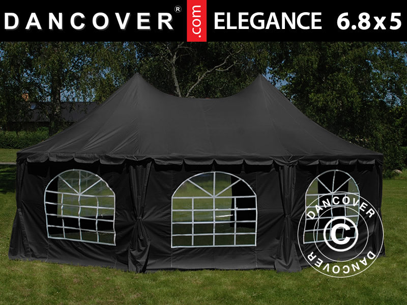 zelt 8x5m Dancover Poly Party Tent 6.8x5m Black – Order today