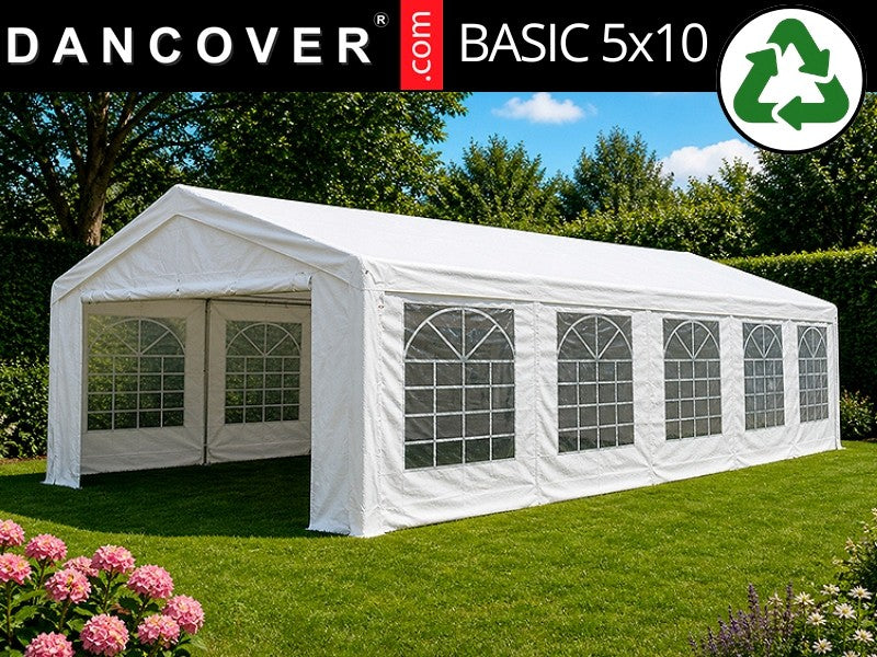 aufbauanleitung zelt 5x10 Partyzelt Basic 5x10m Weiß – Jetzt bei Dancover bestellen