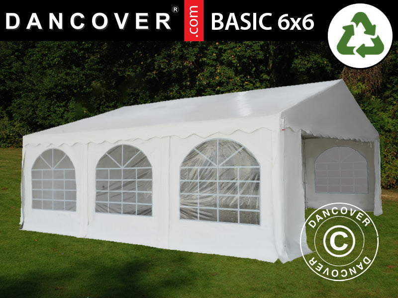 zelt weiß Partyzelt Basic 6x6m PVC Weiß – Jetzt bei Dancover kaufen