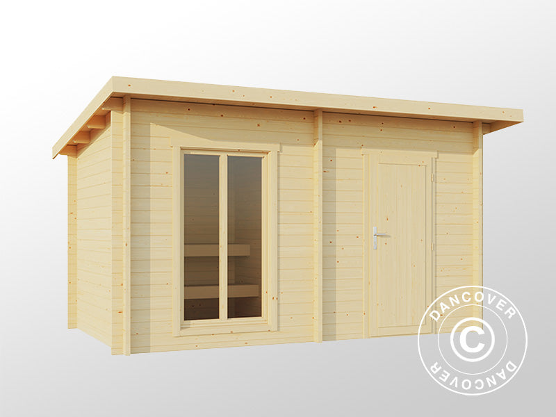 Drvena sauna-kabina Levi, 4x2,2m, 8,26m², Prirodna