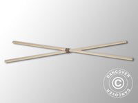 Complete scissor bar, 1.5 m, Grey fitting