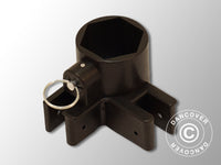 Fitting for corner leg, Black