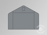 Mur d’extrémité/porte pour Tente de Stockage PRO XL 3,5x8m PE, gris