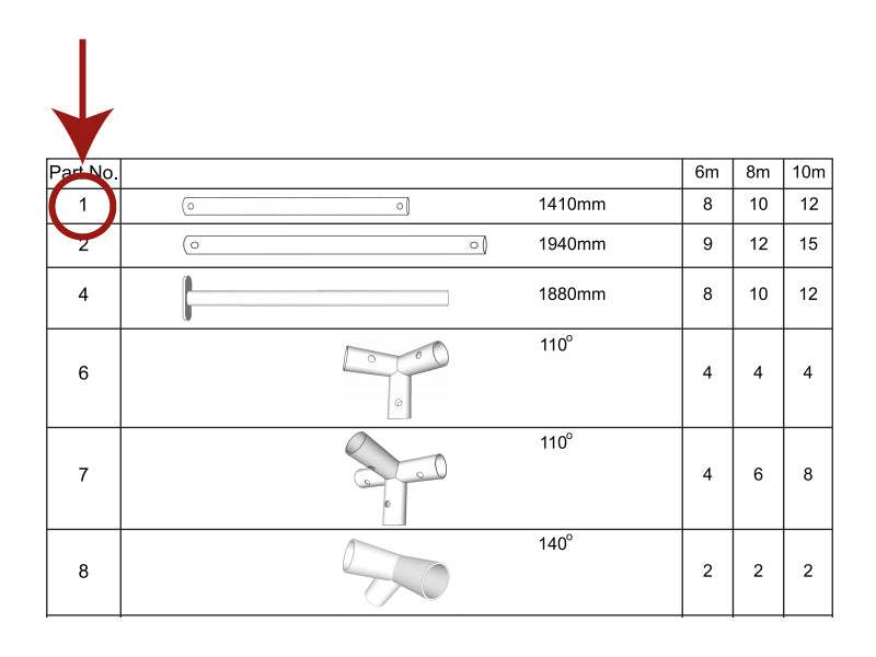 Tubo per il tetto, Ø38mm, 1410mm