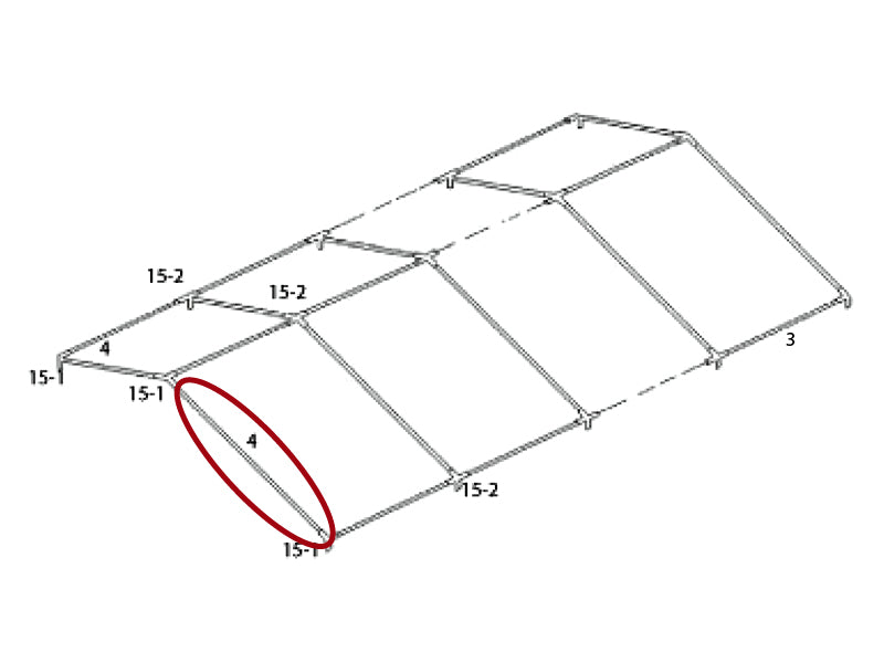 Tube pour toit, Ø50mm, 2030mm