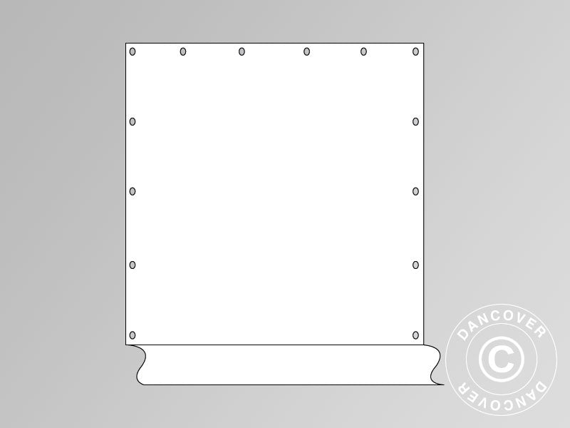 Paroi latérale pour tente de réception Original, Blanc