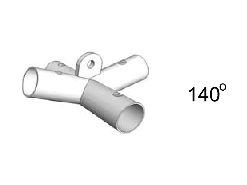 4-Wege-Verbindungsstück, Ø42mm, 140°